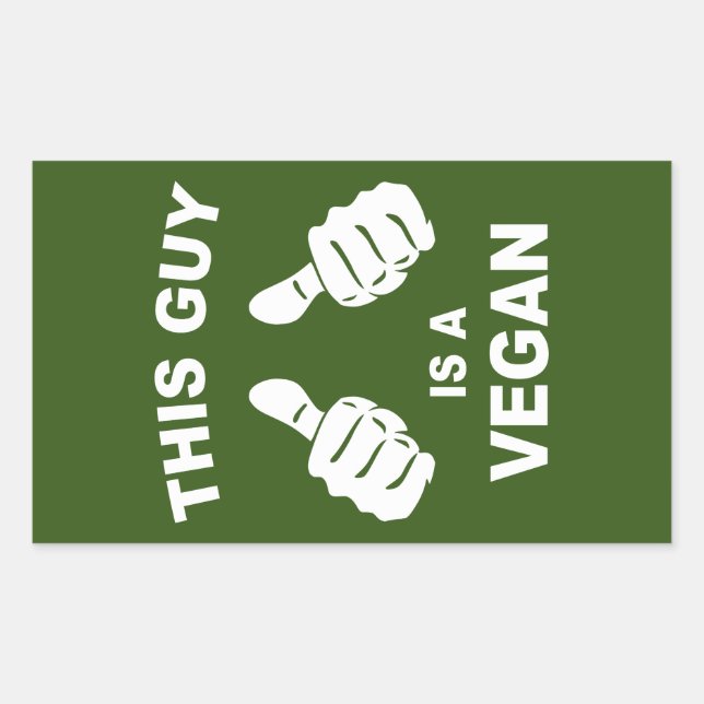This Guy Is A Vegan Sticker (Front)