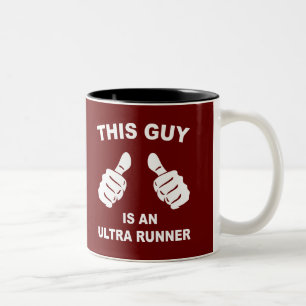 This Guy Is An Ultra Runner Two-Tone Coffee Mug