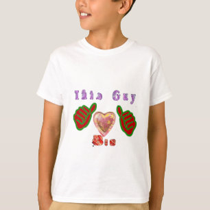 This Guy Loves Big Gift Art Print T-Shirt