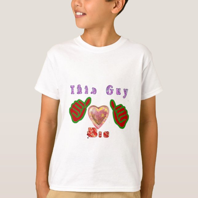 This Guy Loves Big Gift Art Print T-Shirt (Front)