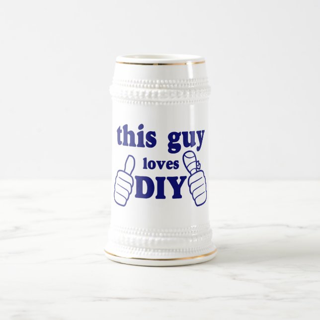 This Guy Loves DIY Beer Stein (Center)