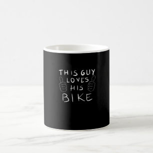 This guy loves his bike coffee mug