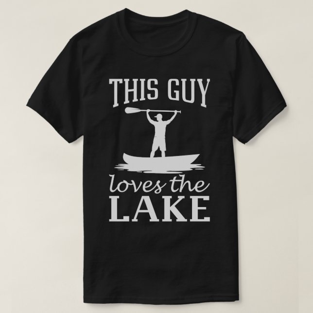 This Guy Loves The Lake 1 T-Shirt (Design Front)