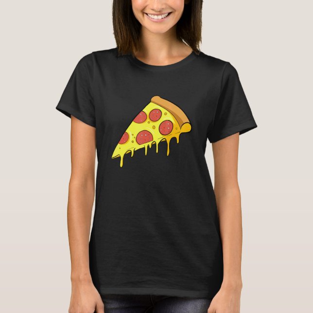 This Guy Runs On Pepperoni Pizza T-Shirt (Front)