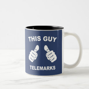 This Guy Telemarks Two-Tone Coffee Mug