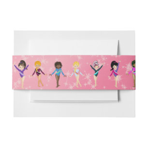 This Gymnast Looks Like Me with Friends Invitation Belly Band