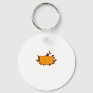 This harvest pumpkin T-shirt is perfect for the fa Keychain