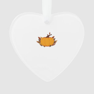 This harvest pumpkin T-shirt is perfect for the fa Ornament