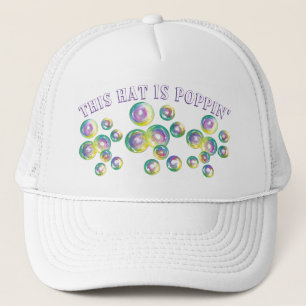 This Hat Is Poppin' Bubble Wand Blowing Bubbles