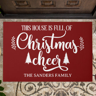This House is full of Christmas Cheer Christmas Doormat