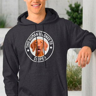 This Human Belongs To Dog / Cat - Custom Pet Photo Hoodie