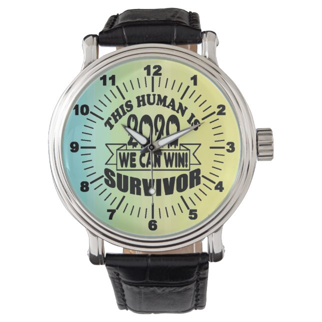 THIS HUMAN IS 2020 SURVIVOR black variant! Watch (Front)