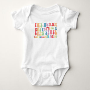 This Human Will Provide A Safe Space Gay LGBTQ Baby Bodysuit