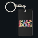 This Human Will Provide A Safe Space Gay LGBTQ Keychain<br><div class="desc">This Human Will Provide A Safe Space No Questions Asked</div>