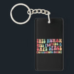 This Human Will Provide A Safe Space Gay LGBTQ Keychain<br><div class="desc">This Human Will Provide A Safe Space No Questions Asked</div>