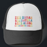 This Human Will Provide A Safe Space Gay LGBTQ Trucker Hat<br><div class="desc">This Human Will Provide A Safe Space No Questions Asked</div>