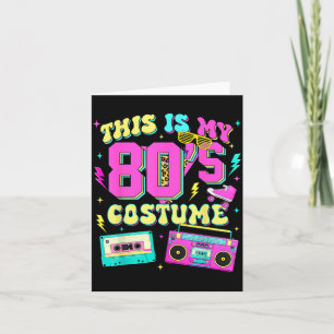 This Is 80s Costume 1980s Party 80s Outfit Men Card
