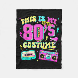 This Is 80s Costume 1980s Party 80s Outfit Men Fleece Blanket