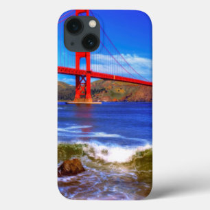This is a 3 shot HDR image of the Golden Gate iPhone 13 Case