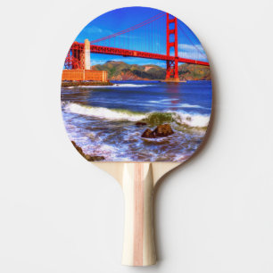 This is a 3 shot HDR image of the Golden Gate Ping Pong Paddle
