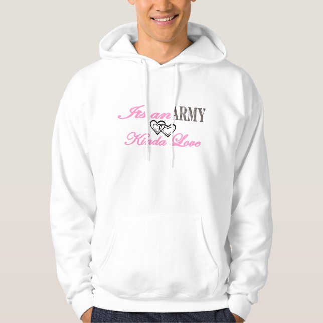 This is a Army kinda love-Wife Hoodie (Front)