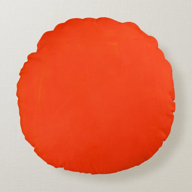 This is a beautiful Round Orange Pillow. Round Pillow (Front)