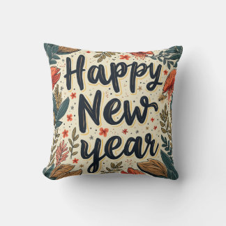 This is a Happy New Year pillow cushion.