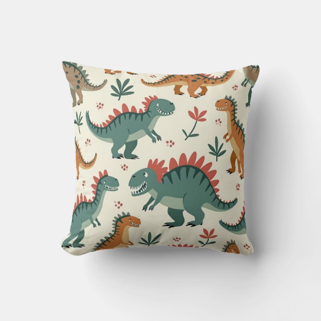 This is a pillow cushion for dinosaur. (Front)