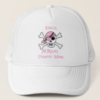 This is a Real Pirate Mom - Pink Skull