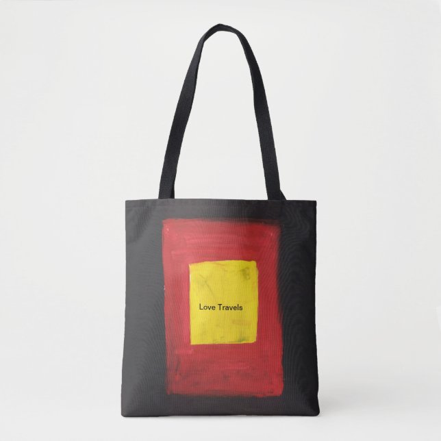 This is a Tote Bag text Love design.  (Front)