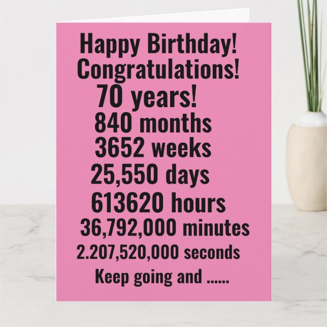 This is a wonderful inspirational birthday card  (Front)