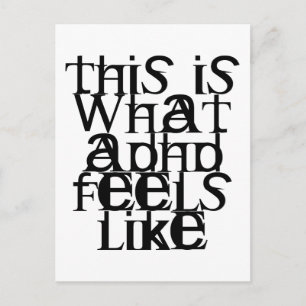 This is ADHD Postcard