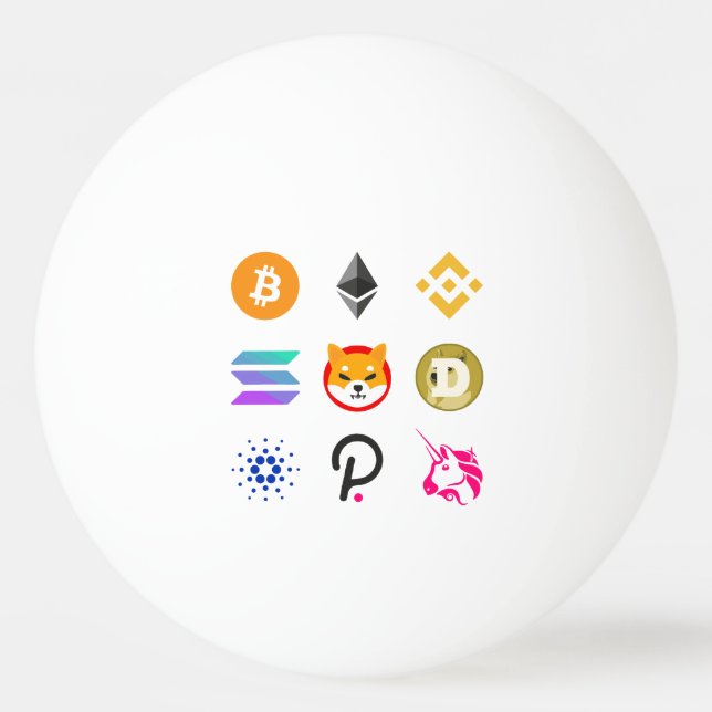 This is all My best crypto coins  Ping Pong Ball (Front)