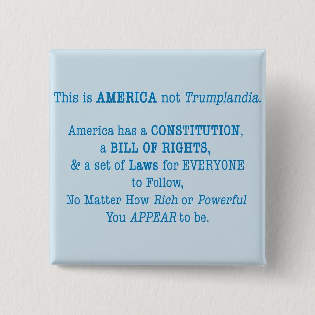 This is America 2 Inch Square Button (Front)
