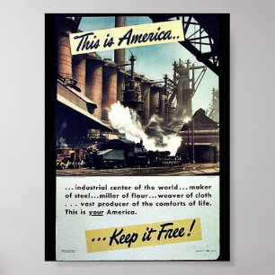 This Is America Keep It Free! Poster