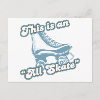 This is an All Skate Postcard