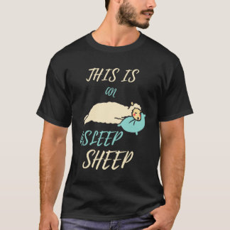 This Is An Asleep Sheep Cute Sleeping Sleep T-Shirt