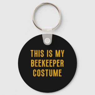 This Is Beekeeper Halloween Costume Funny Easy Keychain