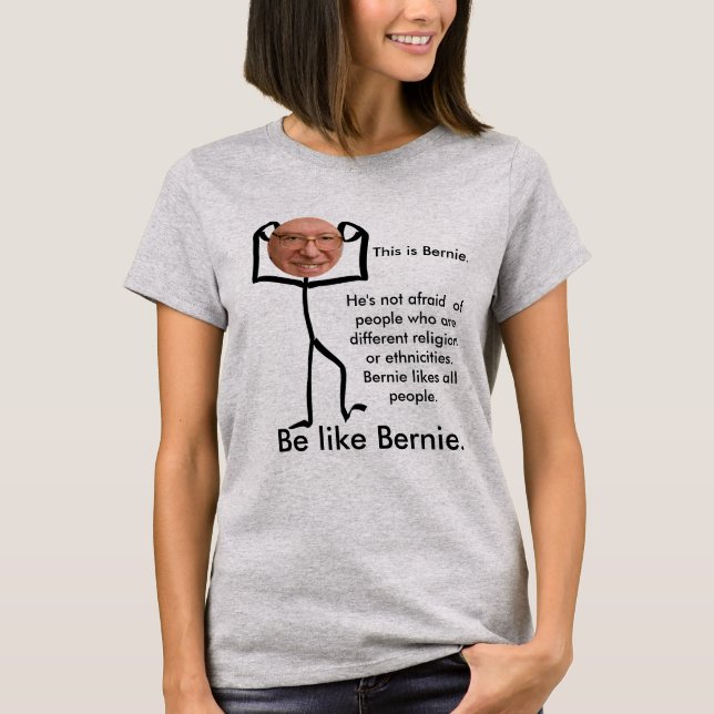 This is Bernie stick man tee. T-Shirt (Front)