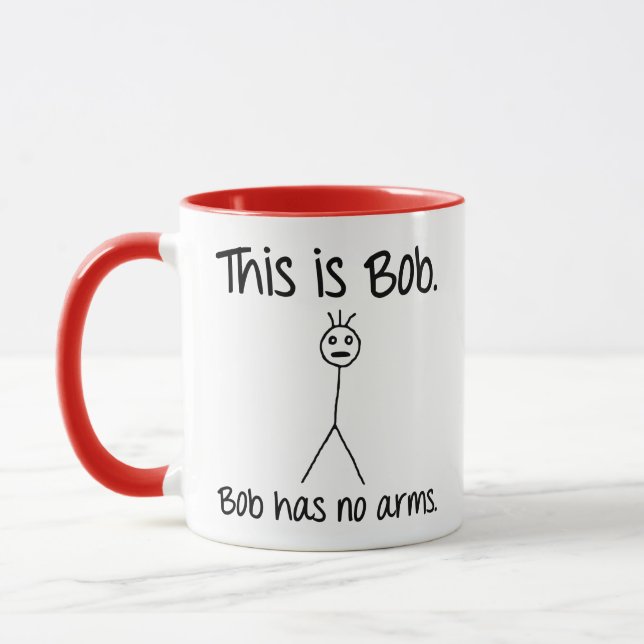 This Is Bob, Knock Knock, Bad Joke, Funny Coffee Mug (Left)