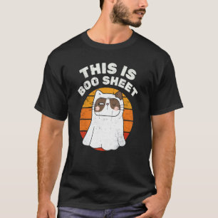 This Is Boo Shee Ghost Funny Cat Halloween Costume T-Shirt