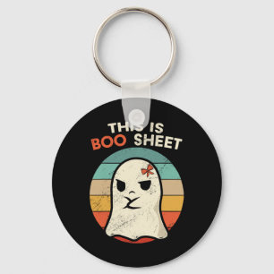 This Is Boo Sheet Fun Halloween Costumes Fun Hallo Keychain