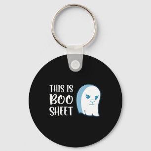 This Is Boo Sheet Fun Halloween Sayings  Keychain