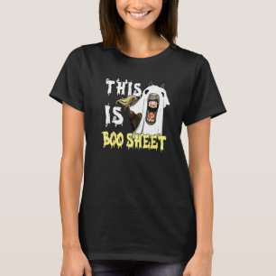 This Is Boo Sheet Funny Horses Ghost Halloween Cos T-Shirt
