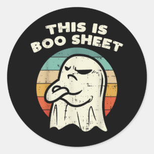 This Is Boo Sheet Ghost Classic Round Sticker
