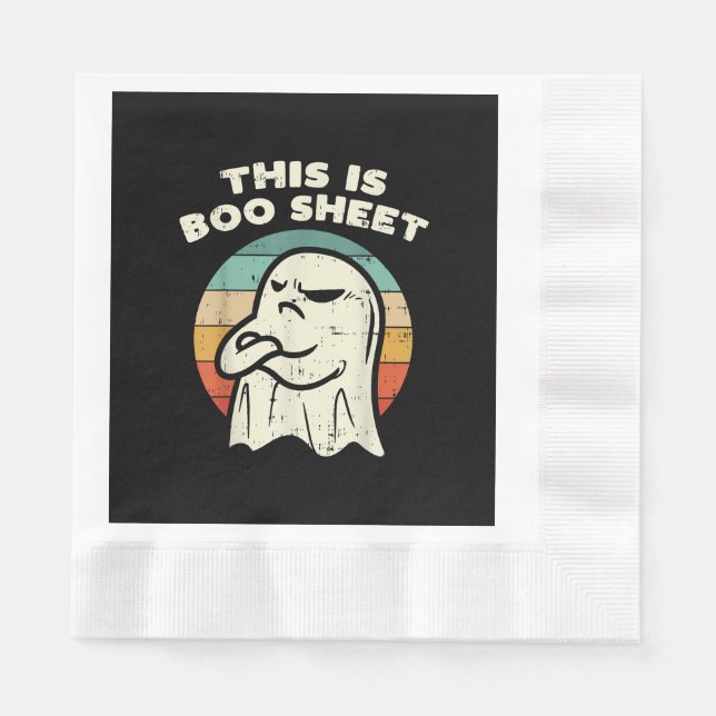 This Is Boo Sheet Ghost  Napkin (Front)