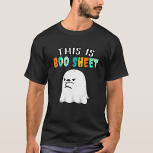 This Is Boo Sheet Ghost Retro Funny Gifts Hallowee T-Shirt