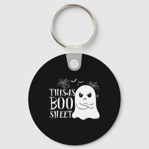This Is Boo Sheet Ghost Retro Halloween Costume 1  Keychain
