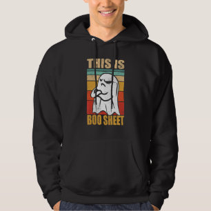 This Is Boo Sheet Ghost Retro Halloween Costume Me Hoodie