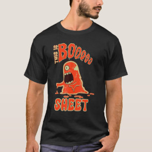 This Is Boo Sheet Ghost Retro Halloween Costume Me T-Shirt